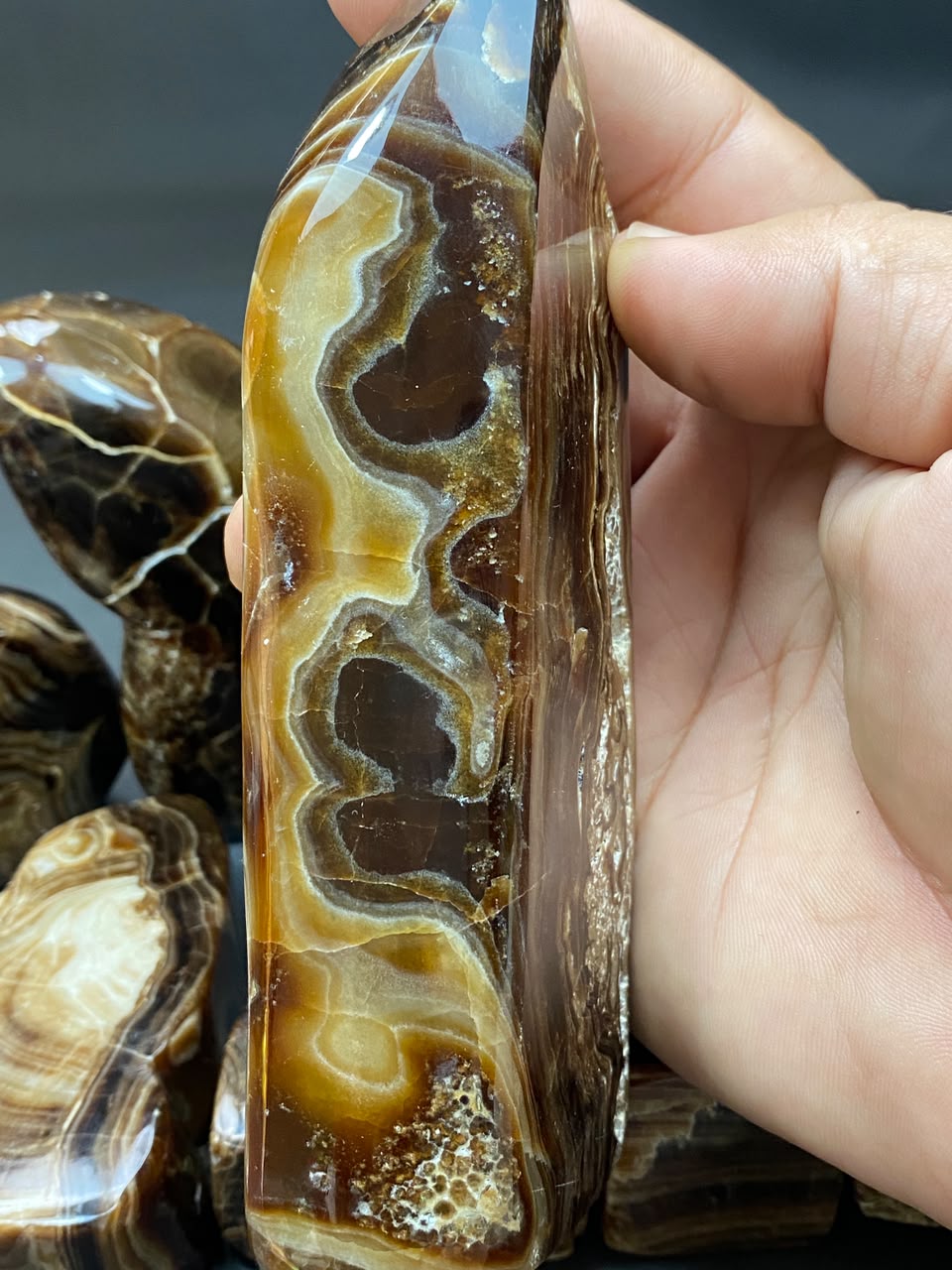 Handmade Chocolate Calcite Freeform