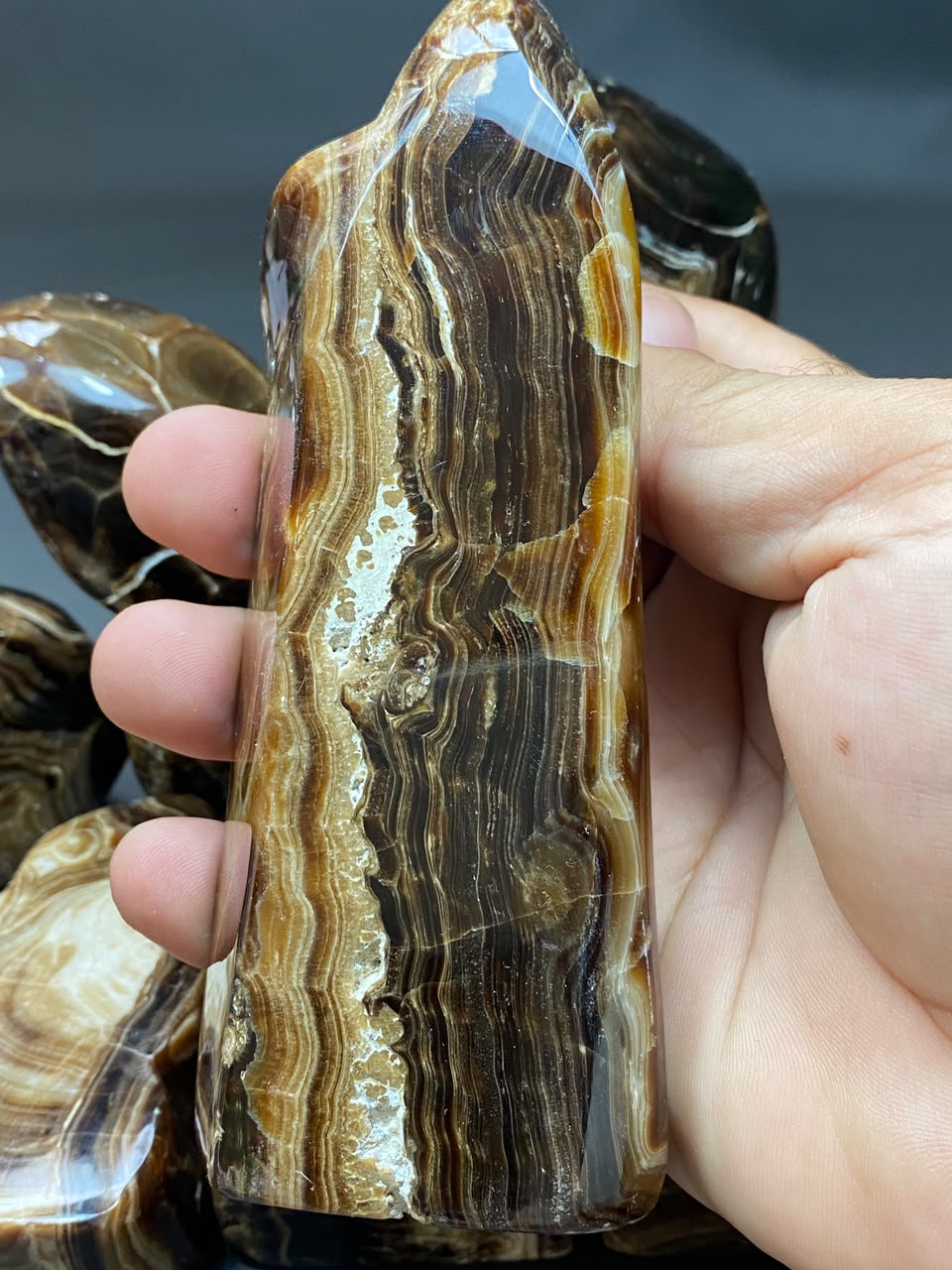 Handmade Chocolate Calcite Freeform