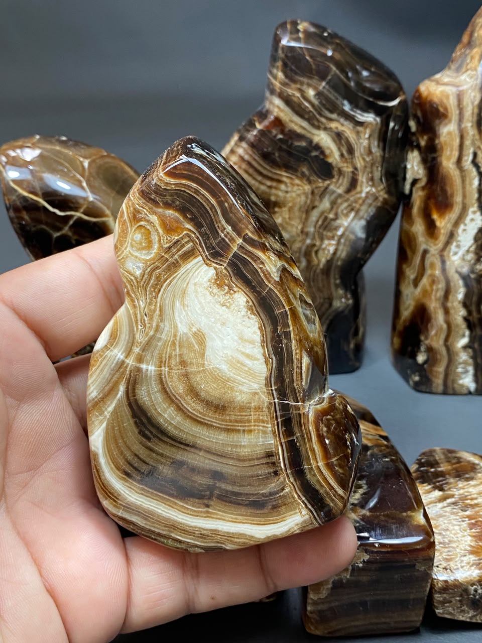 Handmade Chocolate Calcite Freeform