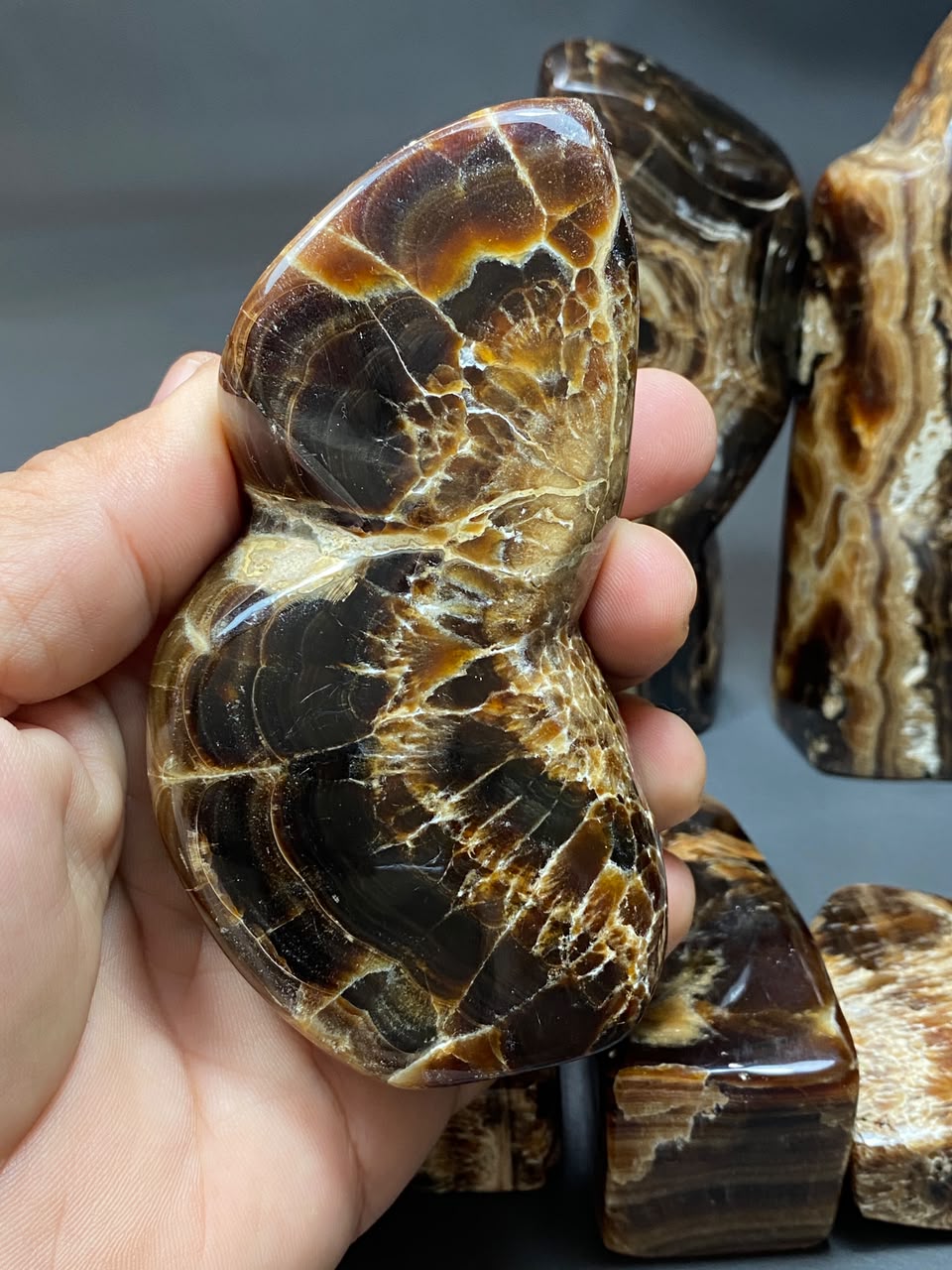 Handmade Chocolate Calcite Freeform