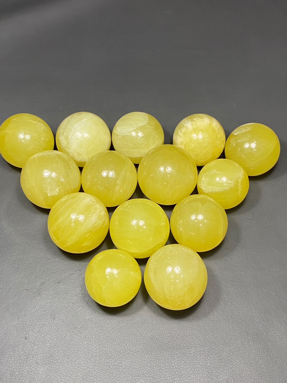 Lemon Calcite Sphere Balls