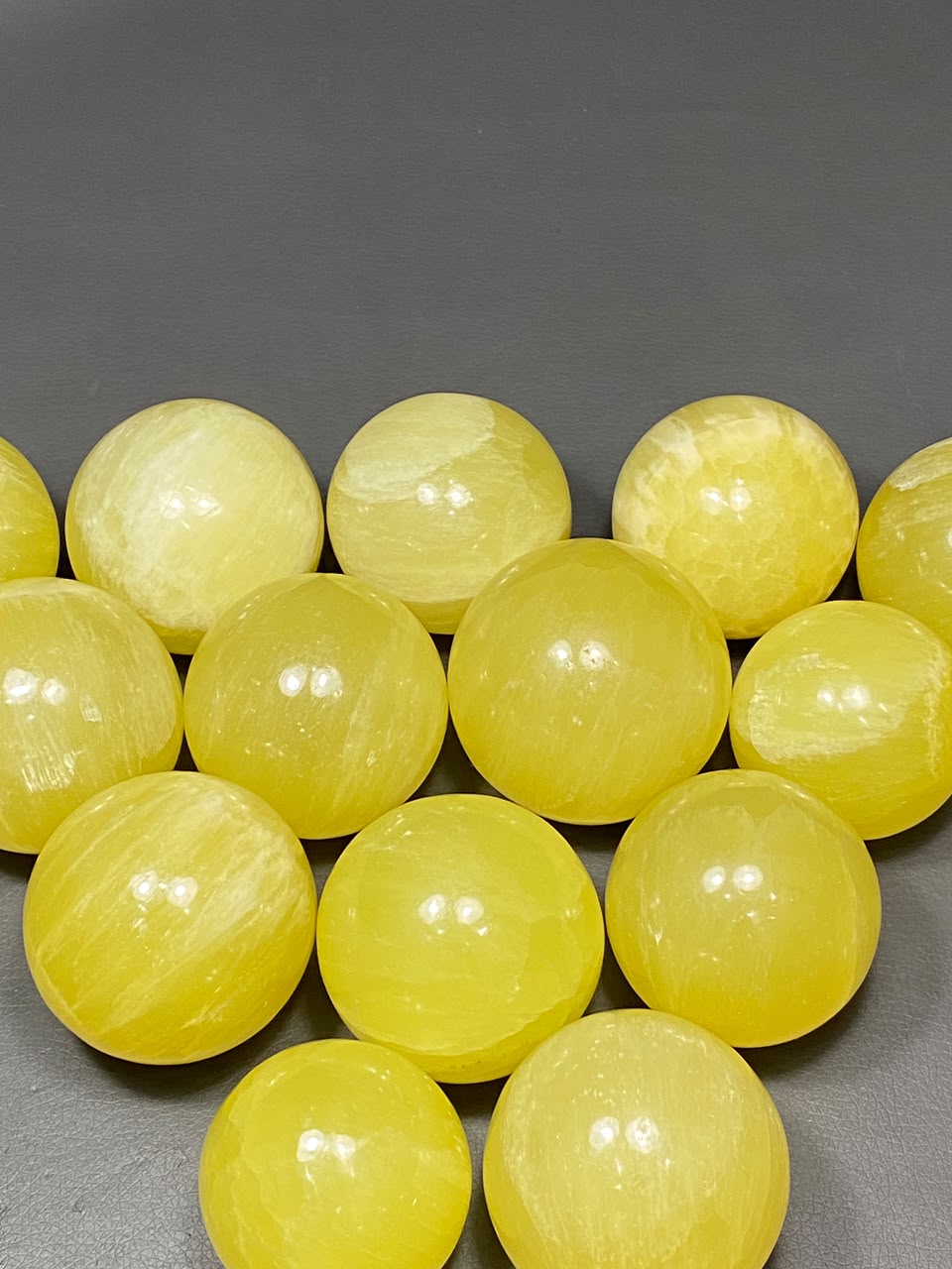Lemon Calcite Sphere Balls