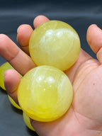 Lemon Calcite Sphere Balls