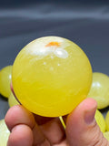 Lemon Calcite Sphere Balls