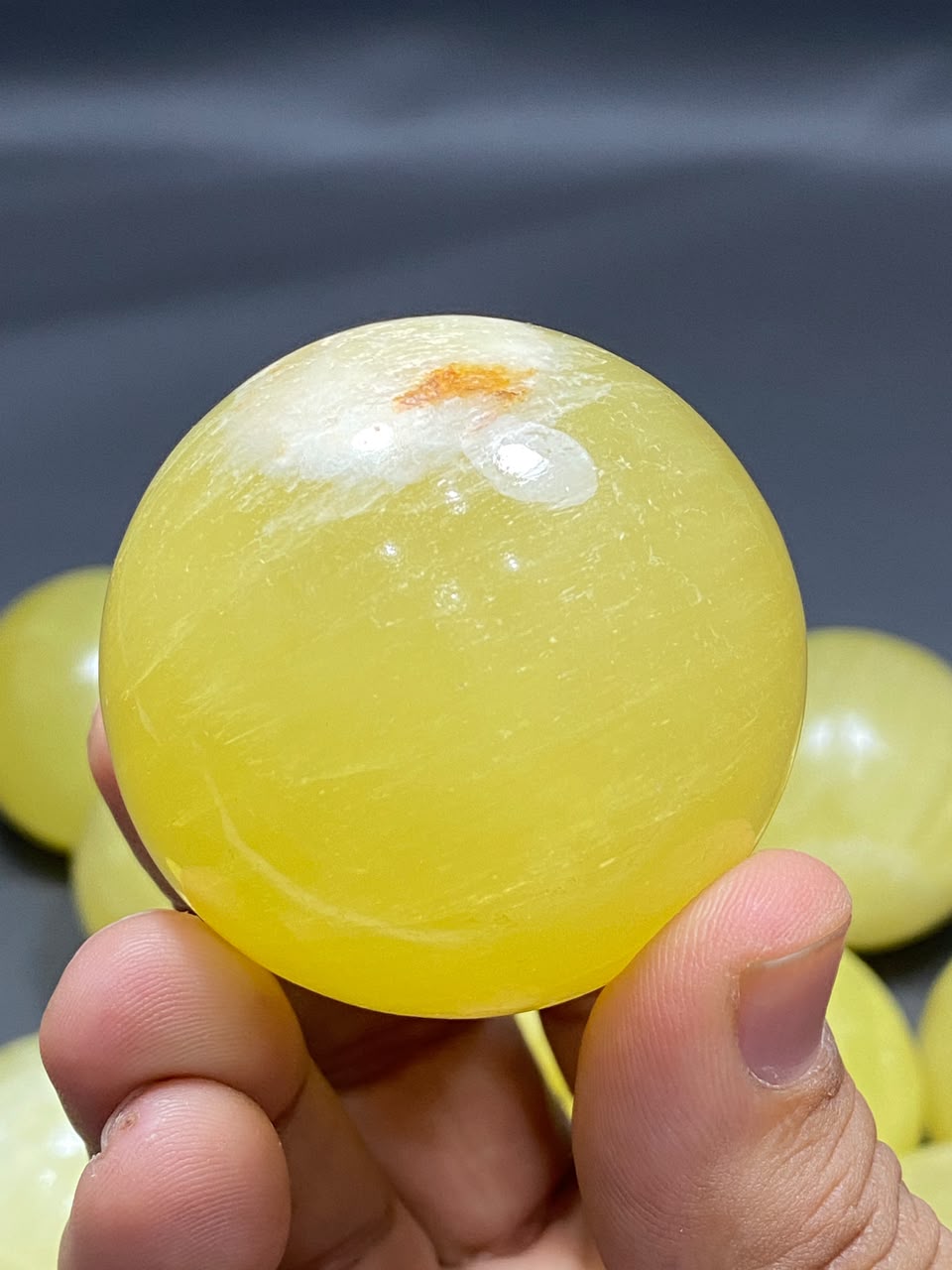 Lemon Calcite Sphere Balls