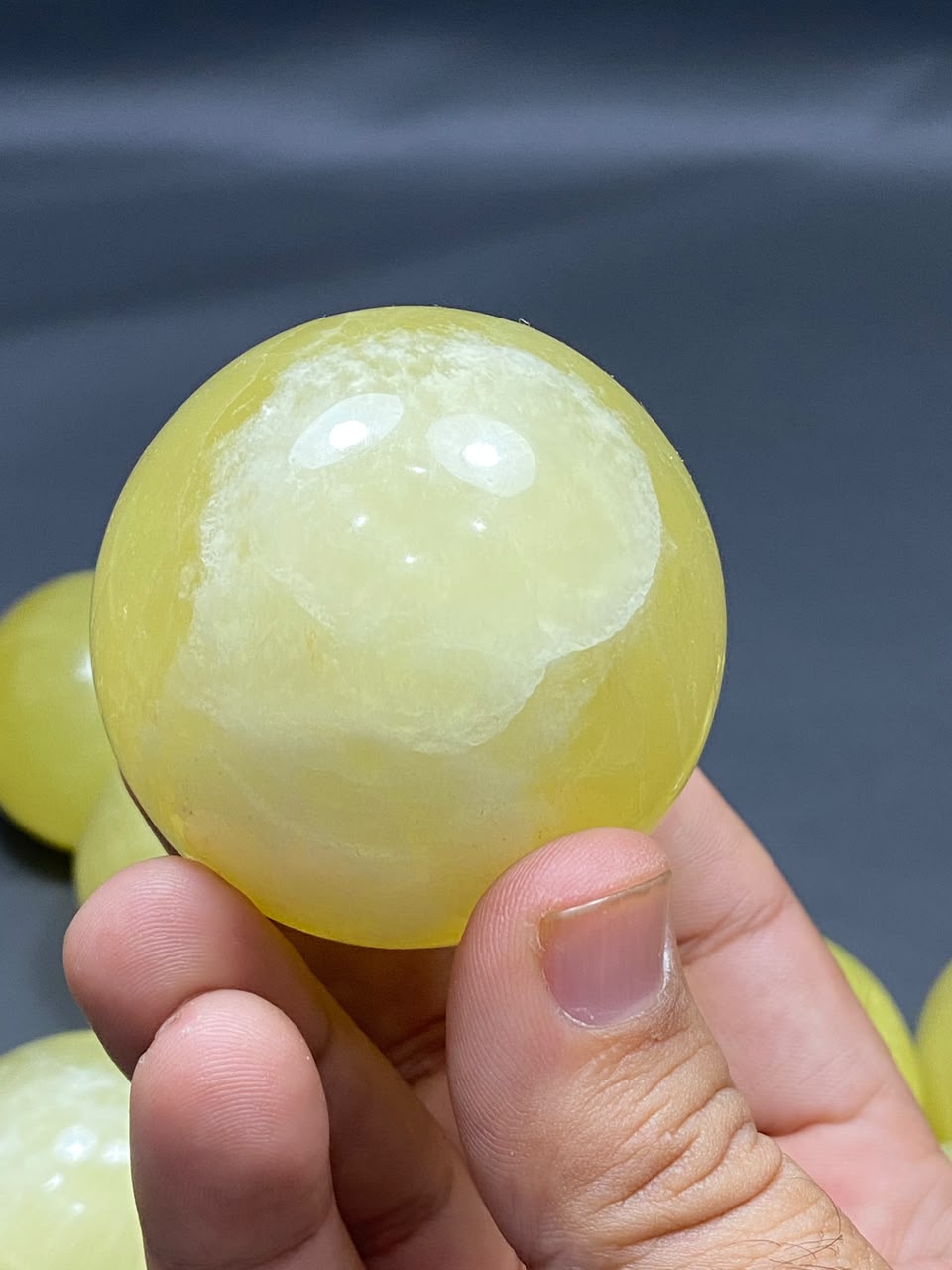 Lemon Calcite Sphere Balls