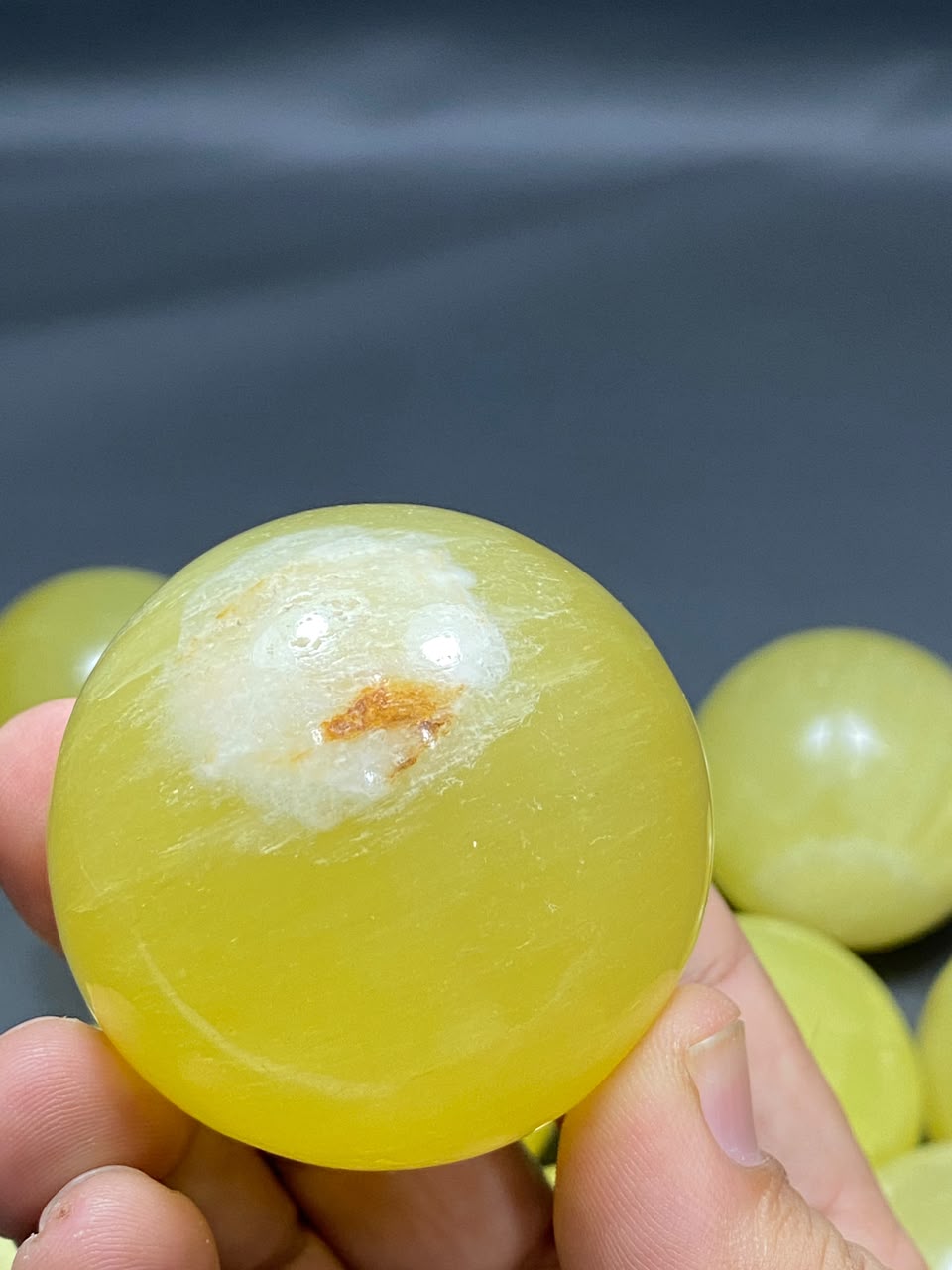 Lemon Calcite Sphere Balls