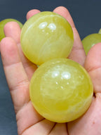 Lemon Calcite Sphere Balls