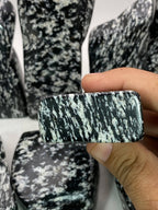 Natural Black Obsidian Jasper – Handmade Polish