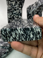 Natural Black Obsidian Jasper – Handmade Polish
