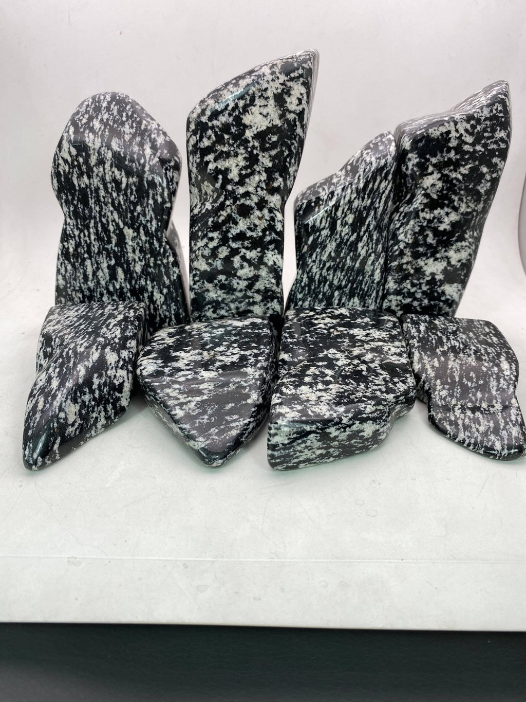 Natural Black Obsidian Jasper – Handmade Polish