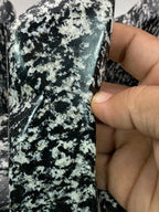 Natural Black Obsidian Jasper – Handmade Polish