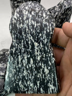Natural Black Obsidian Jasper – Handmade Polish