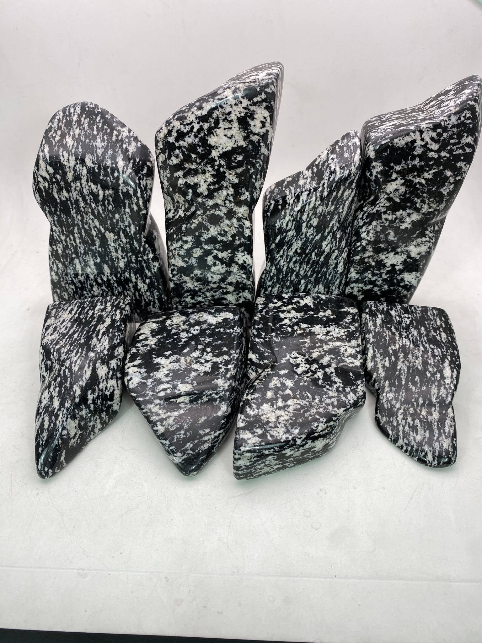 Natural Black Obsidian Jasper – Handmade Polish