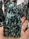 Natural Black Obsidian Jasper – Handmade Polish