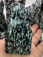 Natural Black Obsidian Jasper – Handmade Polish