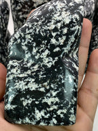 Natural Black Obsidian Jasper – Handmade Polish
