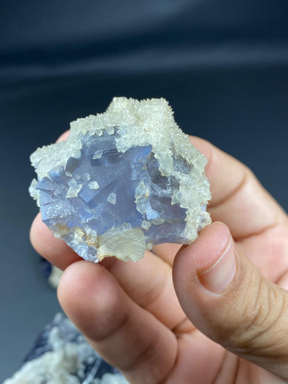 Natural Fluorite with Dog Tooth Calcite Specimen Lot 1