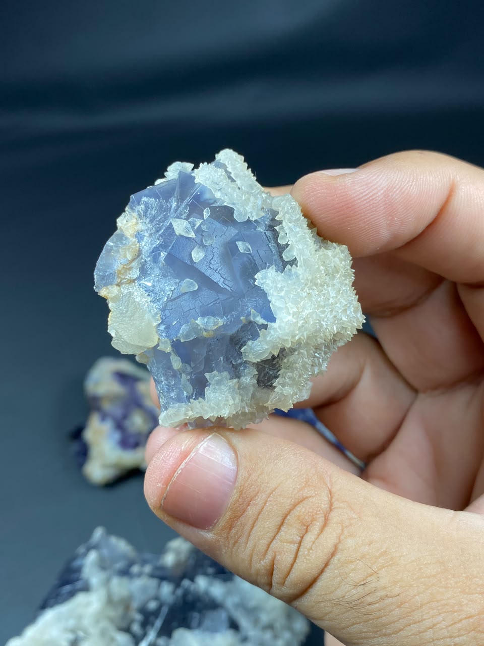Natural Fluorite with Dog Tooth Calcite Specimen Lot 1