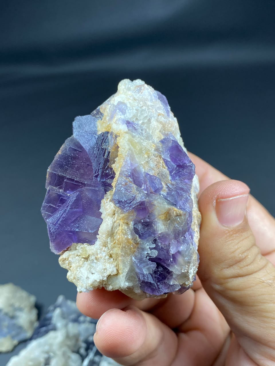 Natural Fluorite with Dog Tooth Calcite Specimen Lot 1