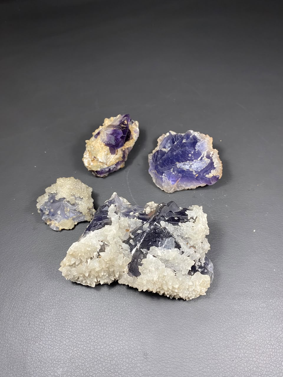 Natural Fluorite with Dog Tooth Calcite Specimen Lot 1