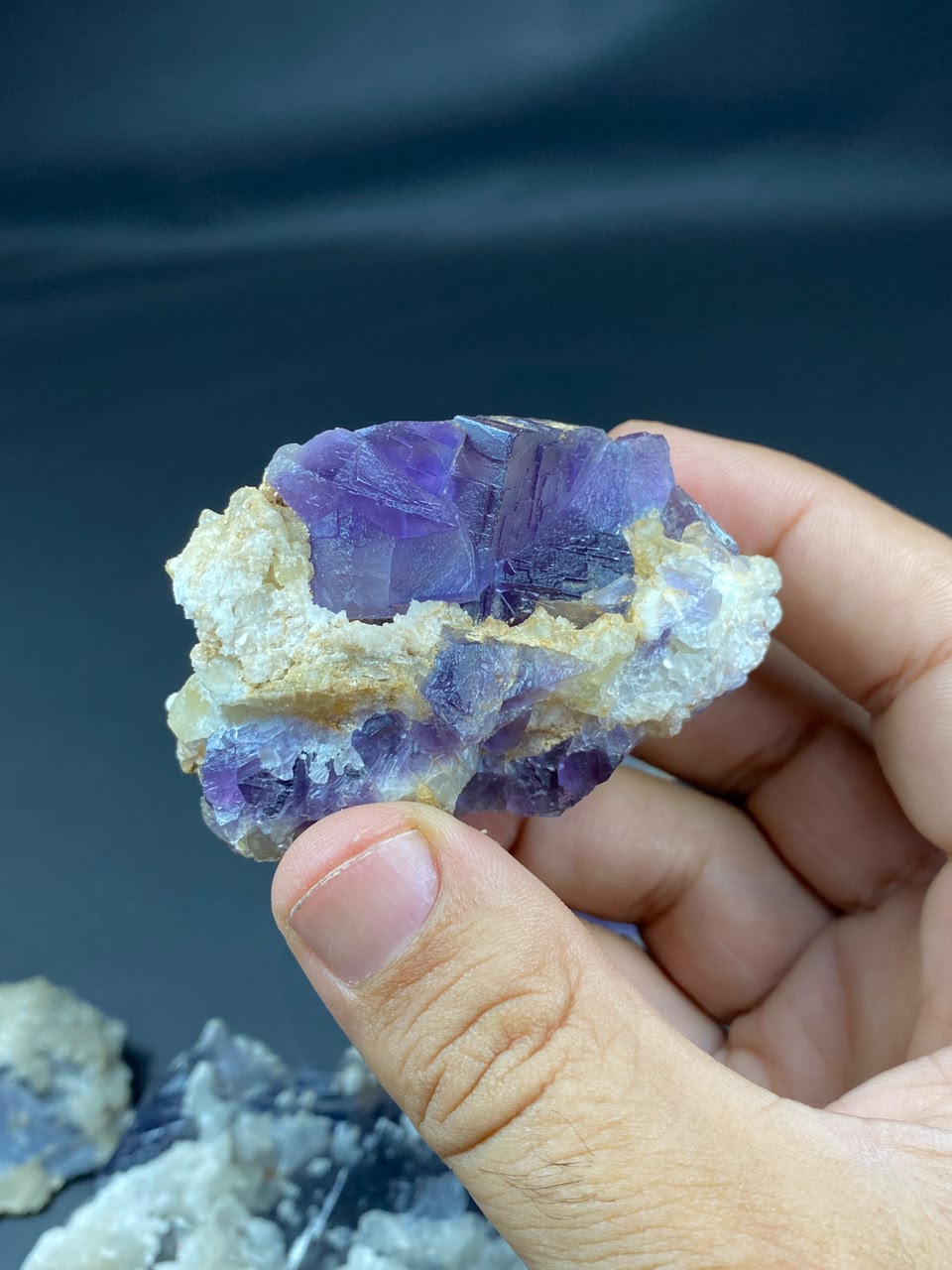 Natural Fluorite with Dog Tooth Calcite Specimen Lot 1