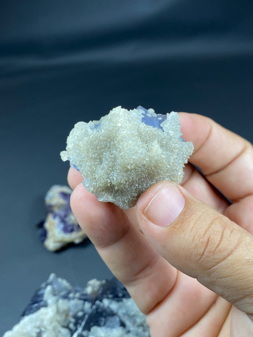 Natural Fluorite with Dog Tooth Calcite Specimen Lot 1