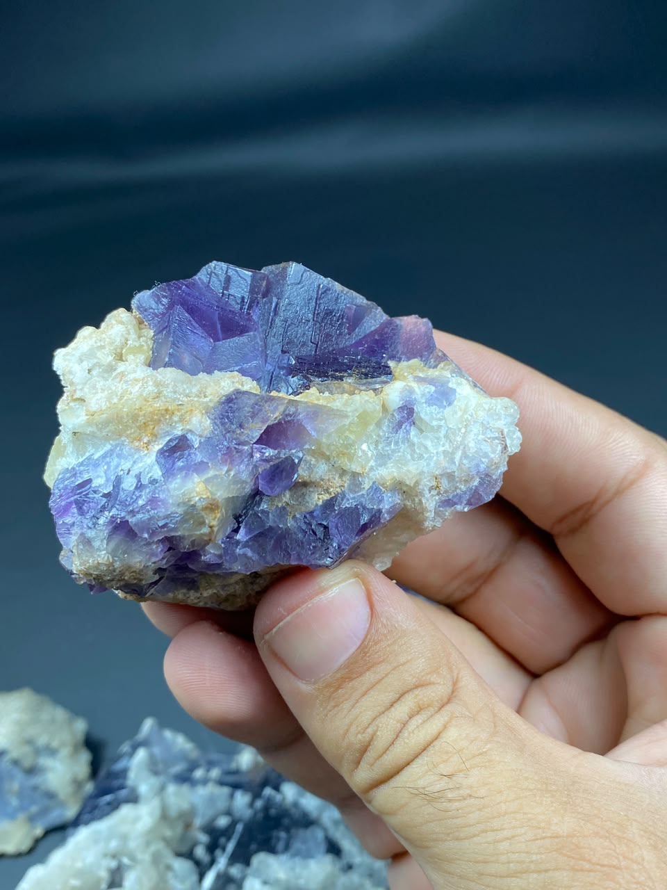 Natural Fluorite with Dog Tooth Calcite Specimen Lot 1