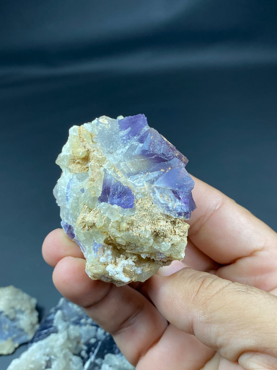 Natural Fluorite with Dog Tooth Calcite Specimen Lot 1