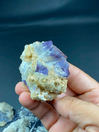 Natural Fluorite with Dog Tooth Calcite Specimen Lot 1