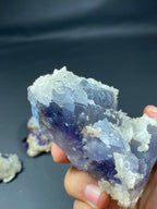 Natural Fluorite with Dog Tooth Calcite Specimen Lot 1