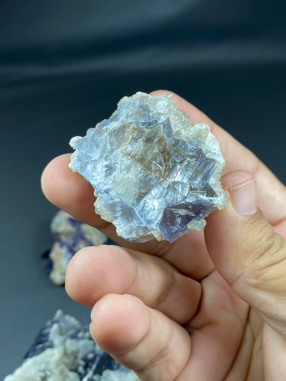Natural Fluorite with Dog Tooth Calcite Specimen Lot 1