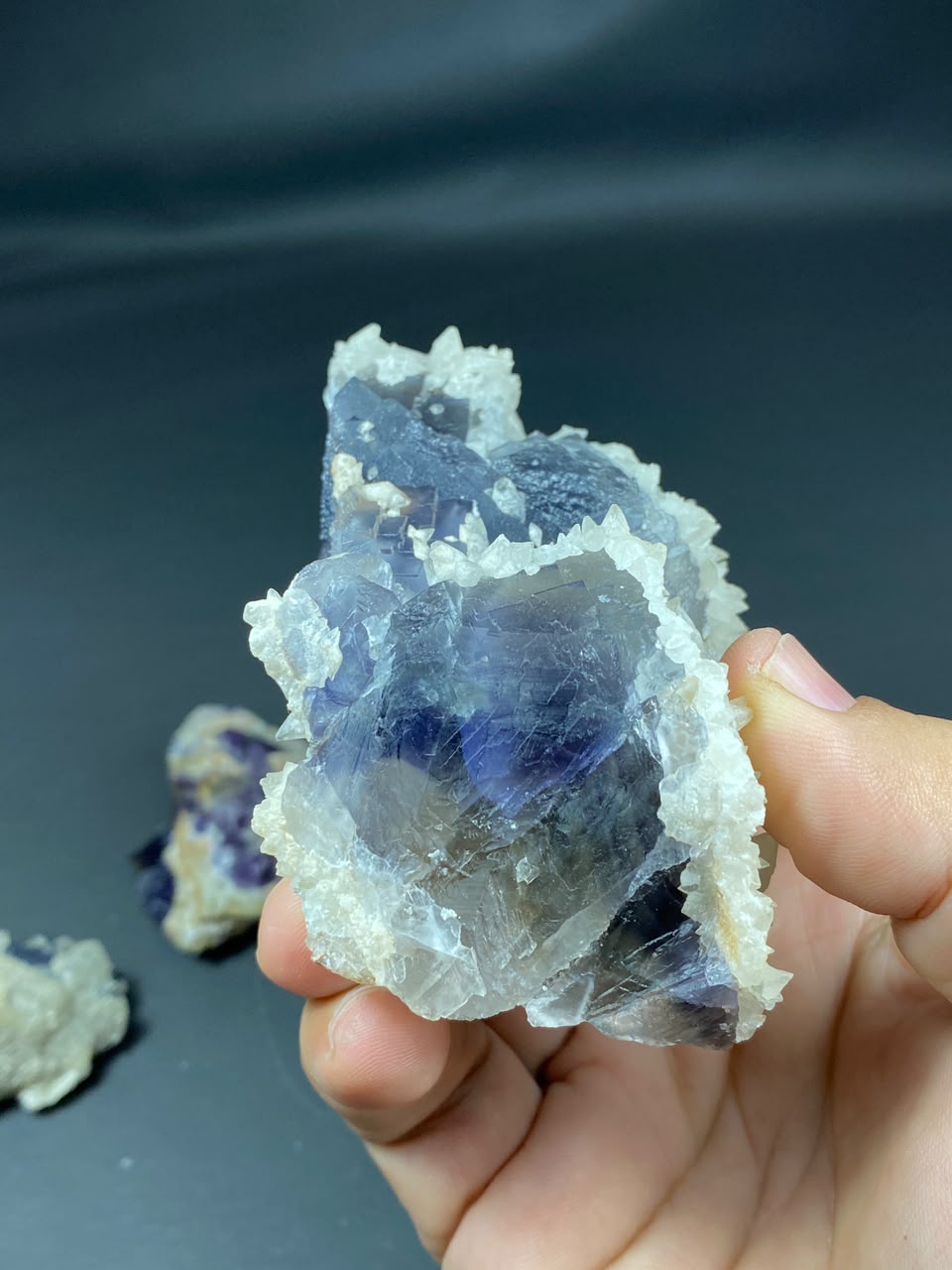 Natural Fluorite with Dog Tooth Calcite Specimen Lot 1