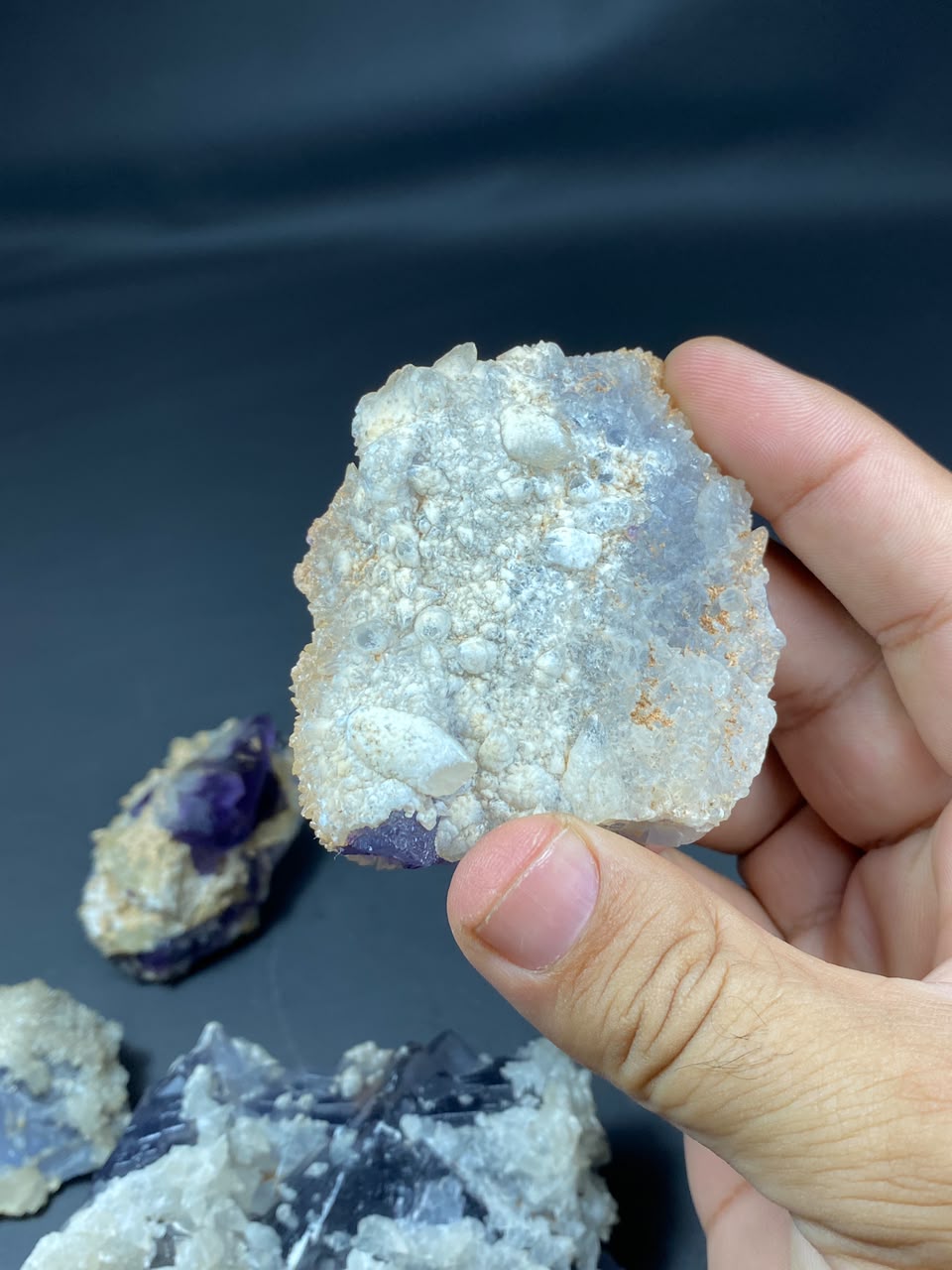Natural Fluorite with Dog Tooth Calcite Specimen Lot 1