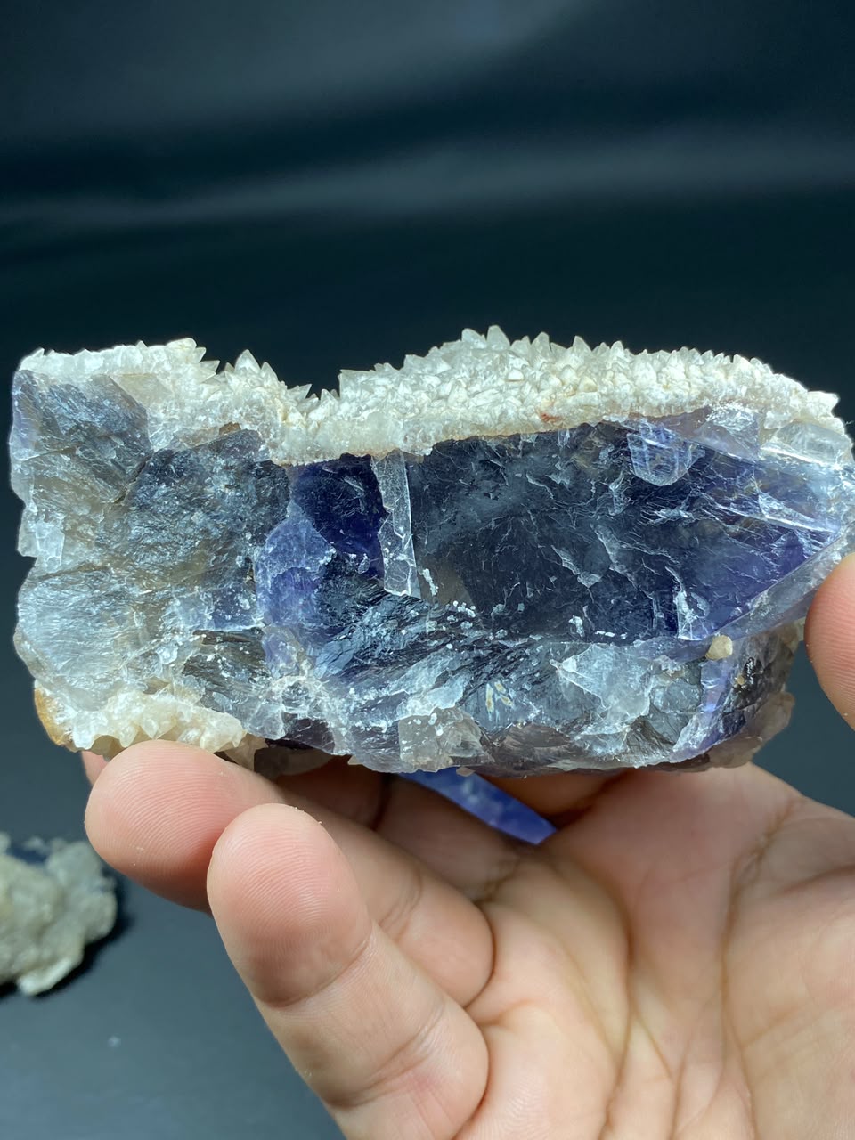 Natural Fluorite with Dog Tooth Calcite Specimen Lot 1