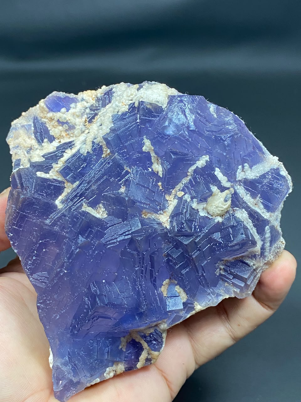 Natural Fluorite with Dog Tooth Calcite Specimen Lot 2