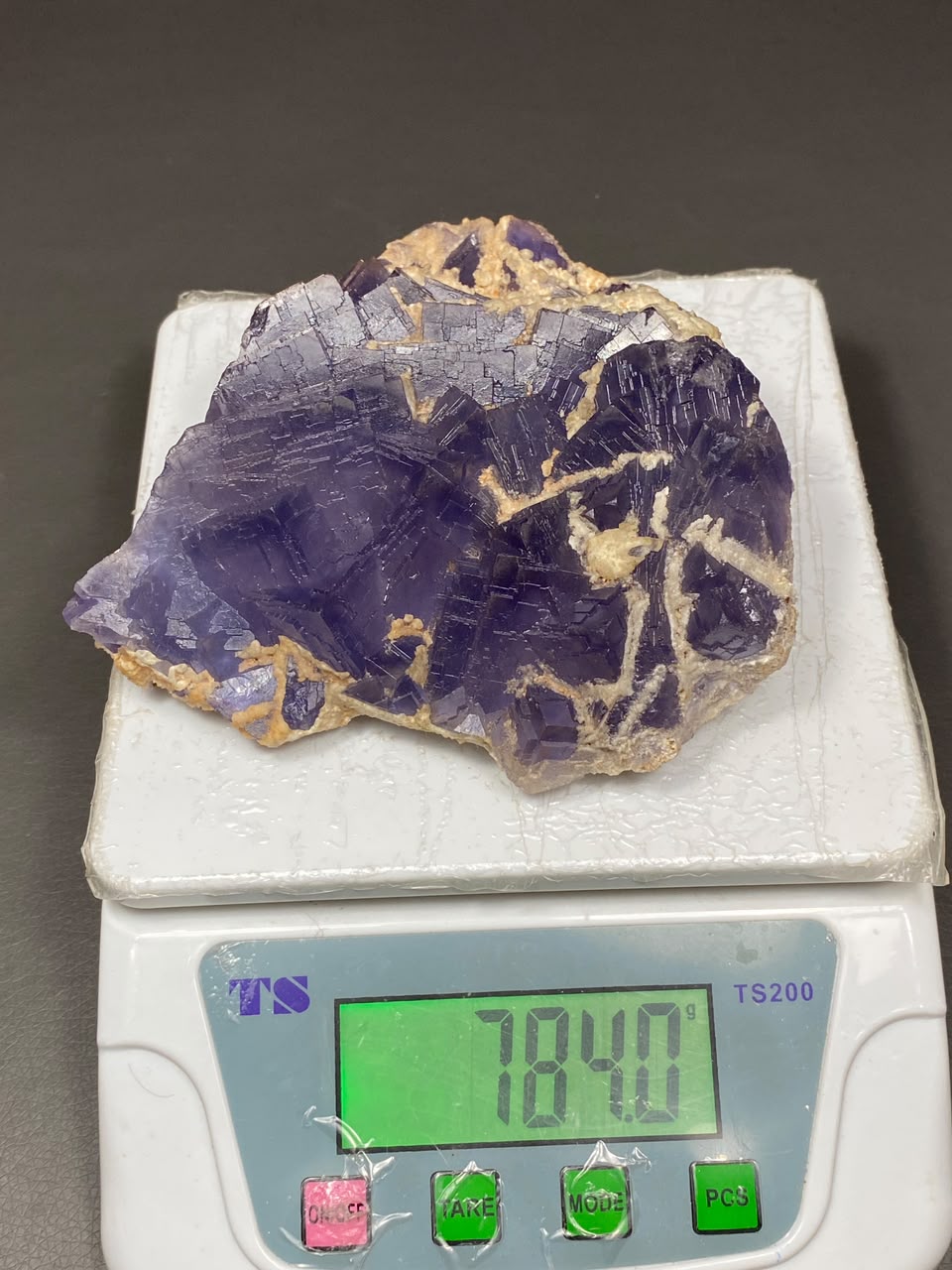 Natural Fluorite with Dog Tooth Calcite Specimen Lot 2