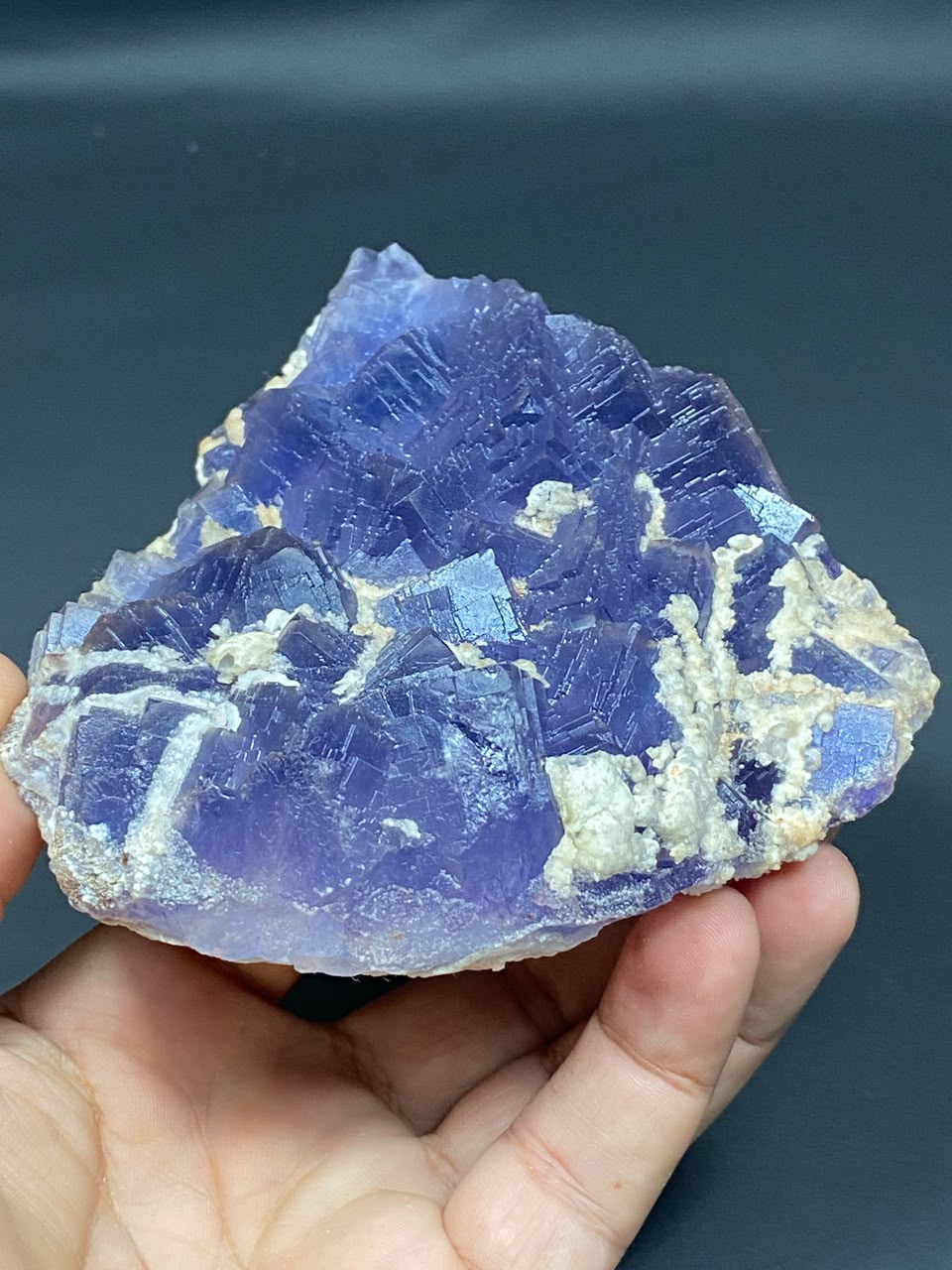 Natural Fluorite with Dog Tooth Calcite Specimen Lot 2