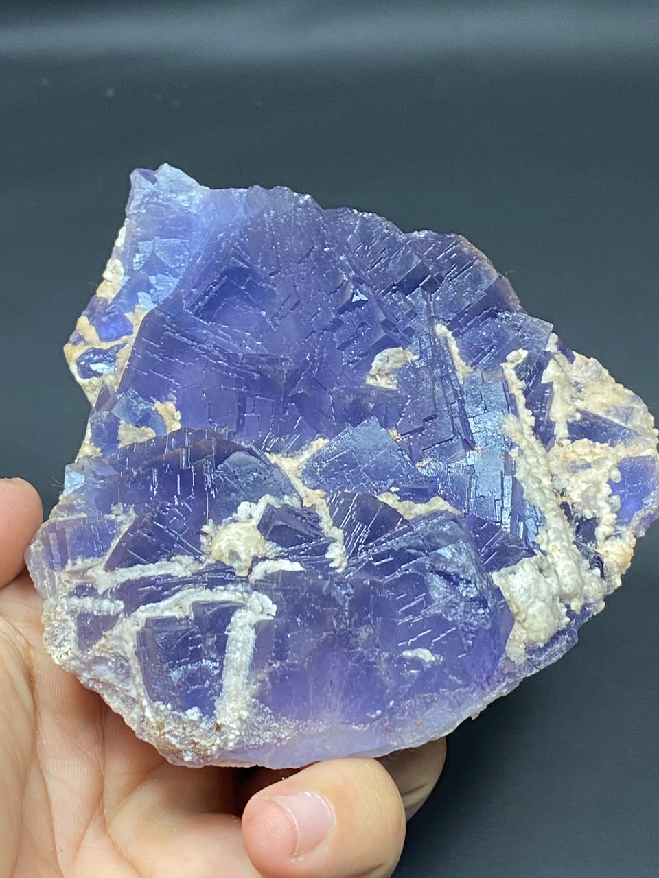 Natural Fluorite with Dog Tooth Calcite Specimen Lot 2
