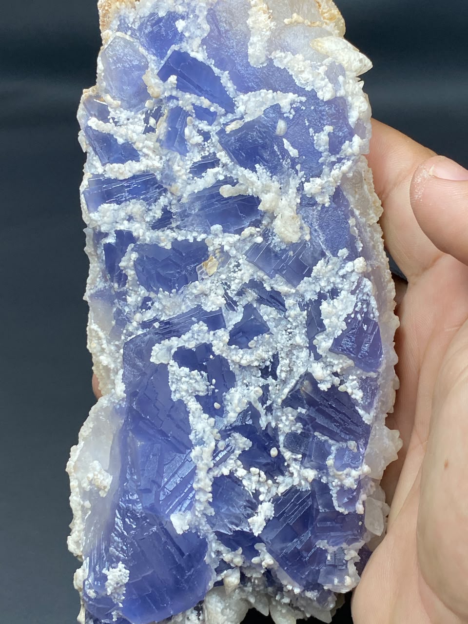 Natural Fluorite with Dog Tooth Calcite Specimen Lot 3