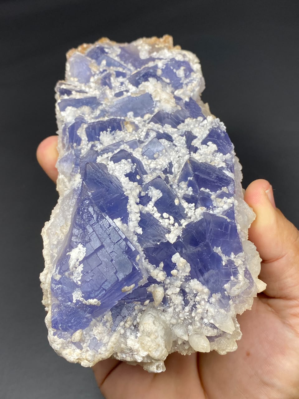 Natural Fluorite with Dog Tooth Calcite Specimen Lot 3