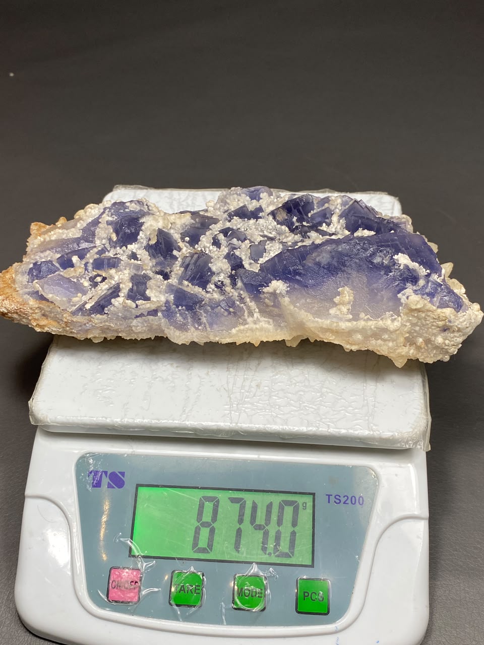 Natural Fluorite with Dog Tooth Calcite Specimen Lot 3