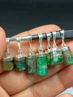 Natural Handmade Sterling Silver Emerald Pendant