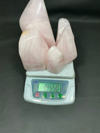 Natural Handmade Pink Calcite Polish with Mangano