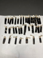 Sterling Silver Black Tourmaline Pendant Crystal