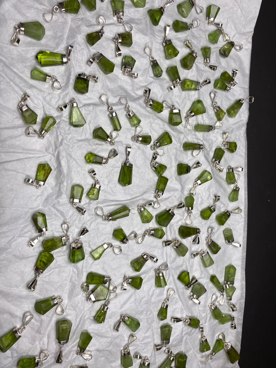 Sterling Silver Peridot Pendant Origin Supat Mine