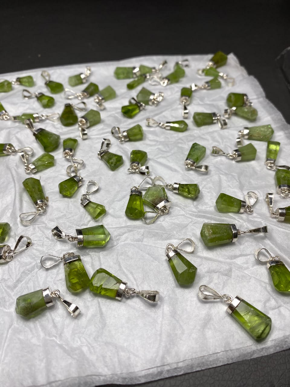 Sterling Silver Peridot Pendant Origin Supat Mine