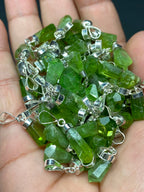 Sterling Silver Peridot Pendant Origin Supat Mine