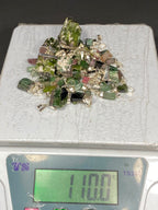 Stunning Natural Green Sterling Silver Tourmaline Pendant Lot
