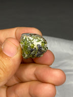 Stunning Natural Green Sterling Silver Tourmaline Pendant Lot